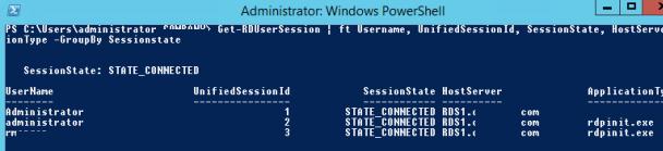 Get-RDUserSession Powershell