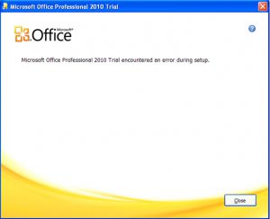 При попытке установки Office в логах появляется «error attaching to ose error 0x00000000»