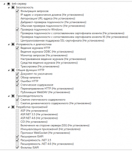 компоненты IIS