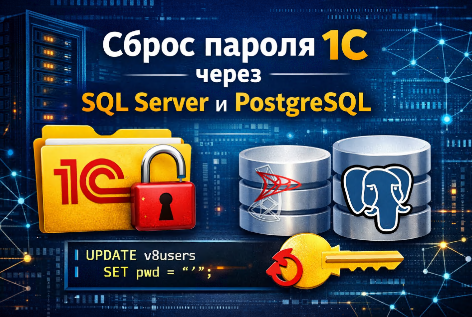 Сброс пароля пользователя 1С через SQL